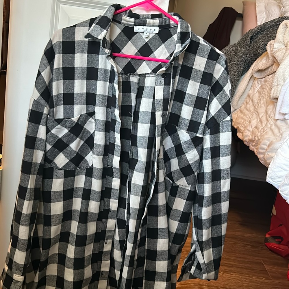 Black and white flannel